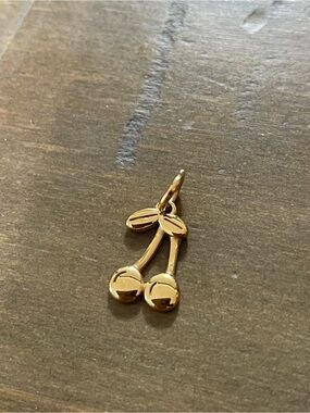 NWOT Gold Cherry Charm